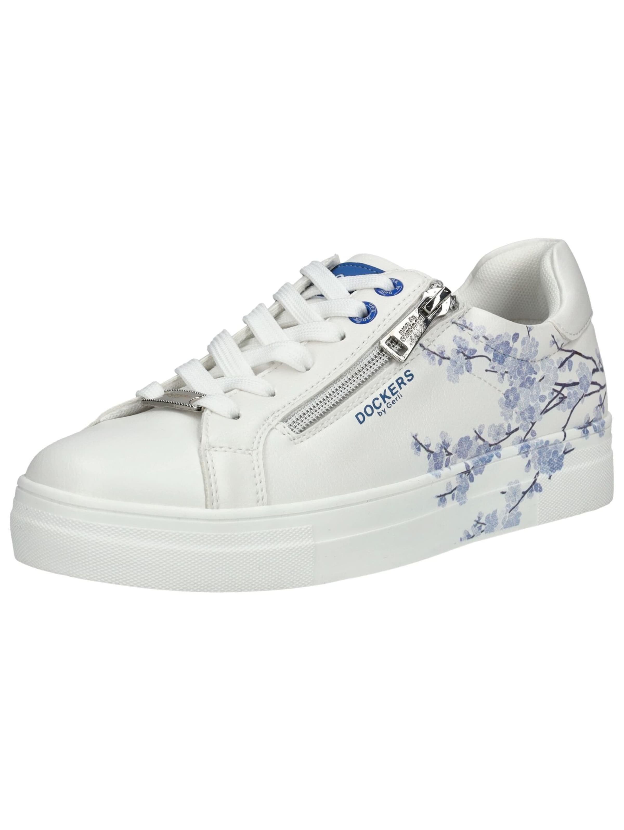 Baskets basses Dockers by Gerli en blanc : devant