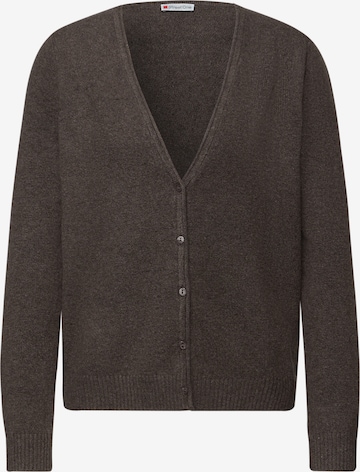 STREET ONE Strickjacke in Braun: Vorderseite