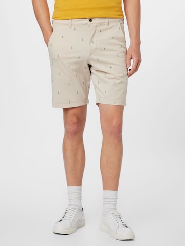 HOLLISTER Normální Chino kalhoty – bílá: přední strana