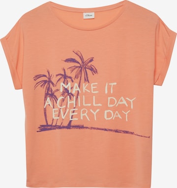 s.Oliver Shirt in Orange: front