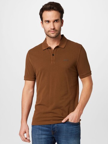 BOSS Regular Fit Poloshirt 'Prime' in Braun: predná strana