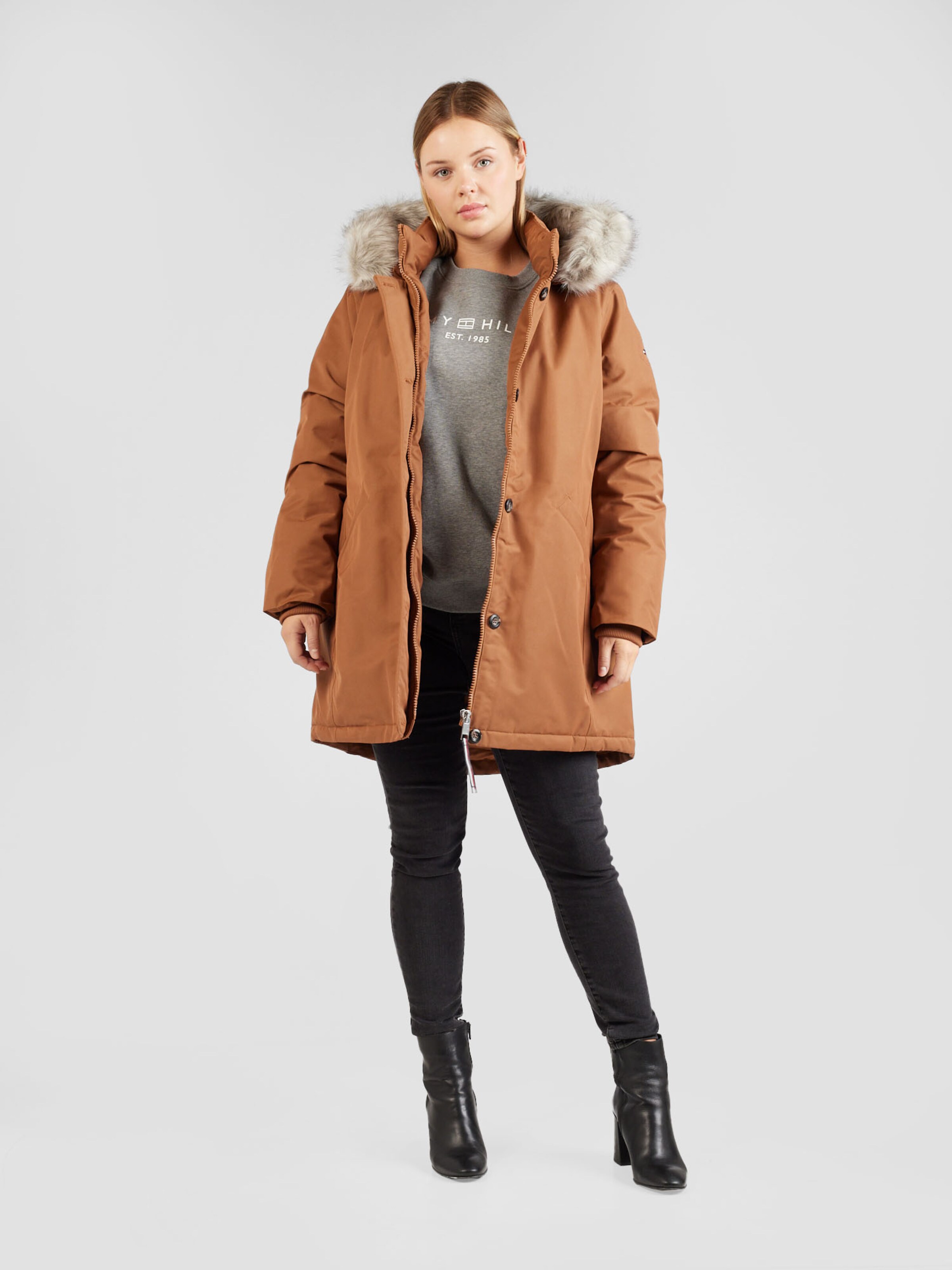 Parka d hiver Tommy Hilfiger Curve en Rouille ABOUT YOU