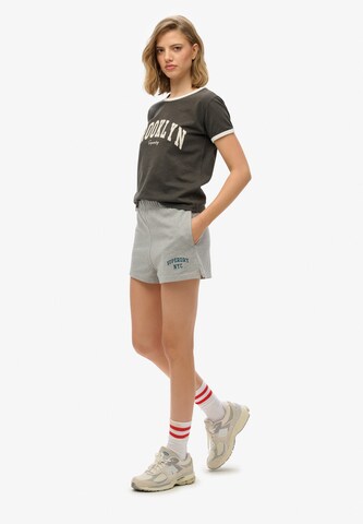 Superdry Wide leg Broek in Grijs