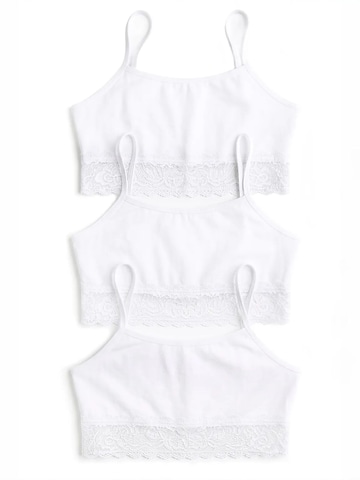 ÖTS BH 'ÖTS Damen Tanktop mit schmaler Passform'‌‌‌‌ in Weiß: Vorderseite