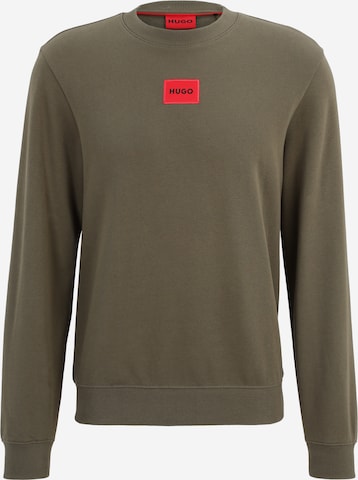 HUGO Sweatshirt 'Diragol212' i grøn: forside