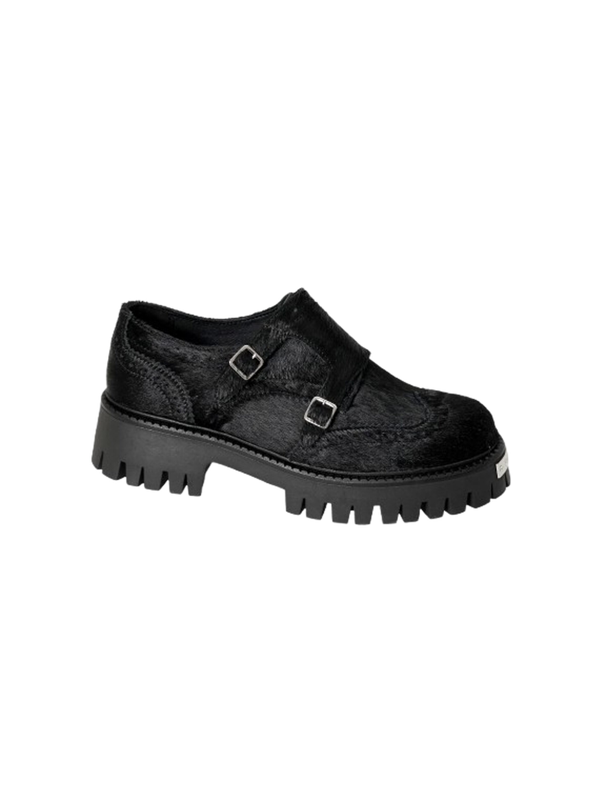 Yoxeone Lace-up shoe 'MONK WILD' in Black