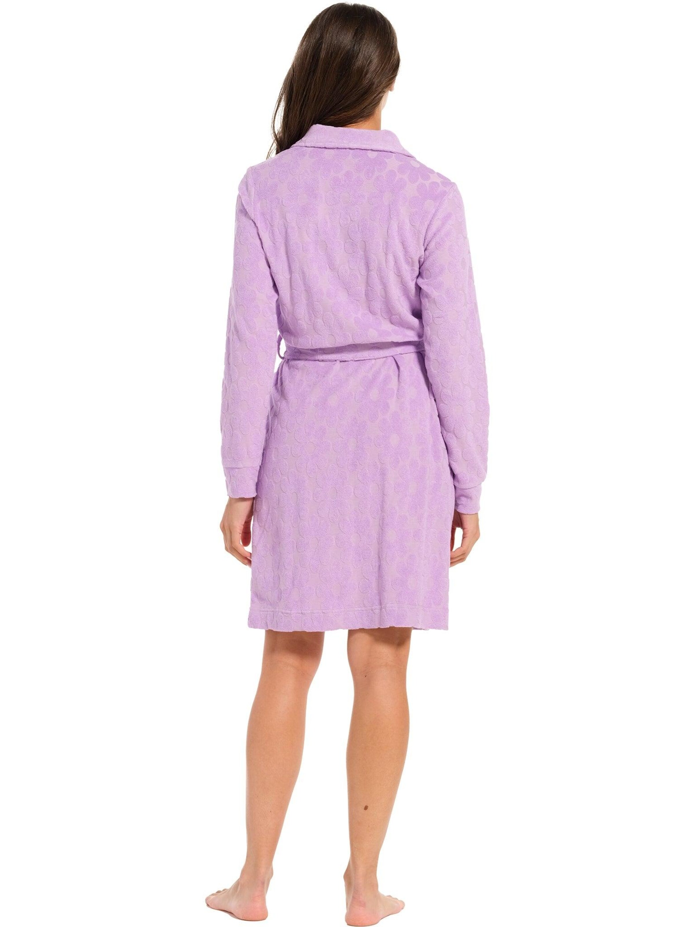 Rebelle Dressing gown 'Rebelle ochtendjas wild flower' in Purple