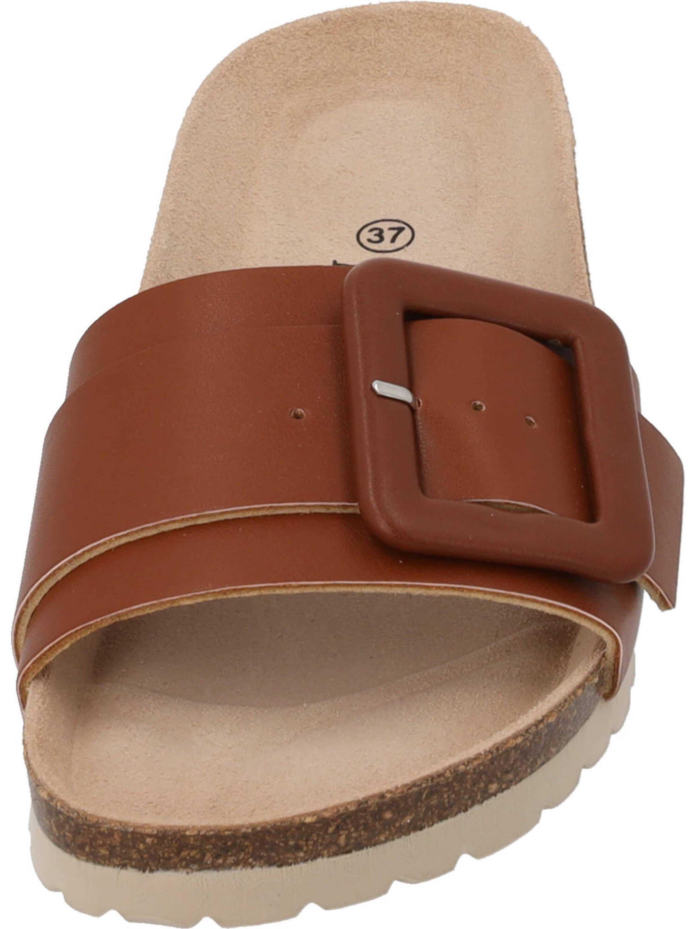 Palado by Sila Sahin - Sapato aberto 'Arrus' em castanho