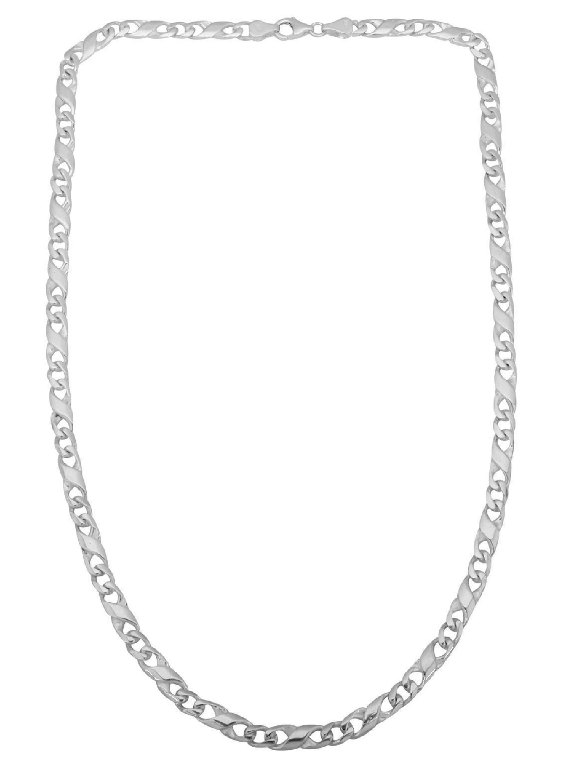 Tony Fein Kette 'Panzer Mondiale'‌ in Silber: Vorderseite