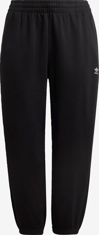 Tapered Pantaloni 'Essentials Fleece ' de la ADIDAS ORIGINALS pe negru: față