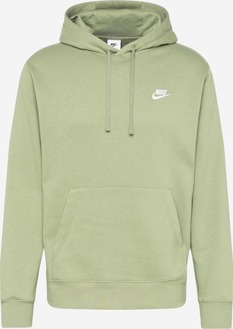 Nike Sportswear Tréning póló 'Club Fleece' - zöld: elől