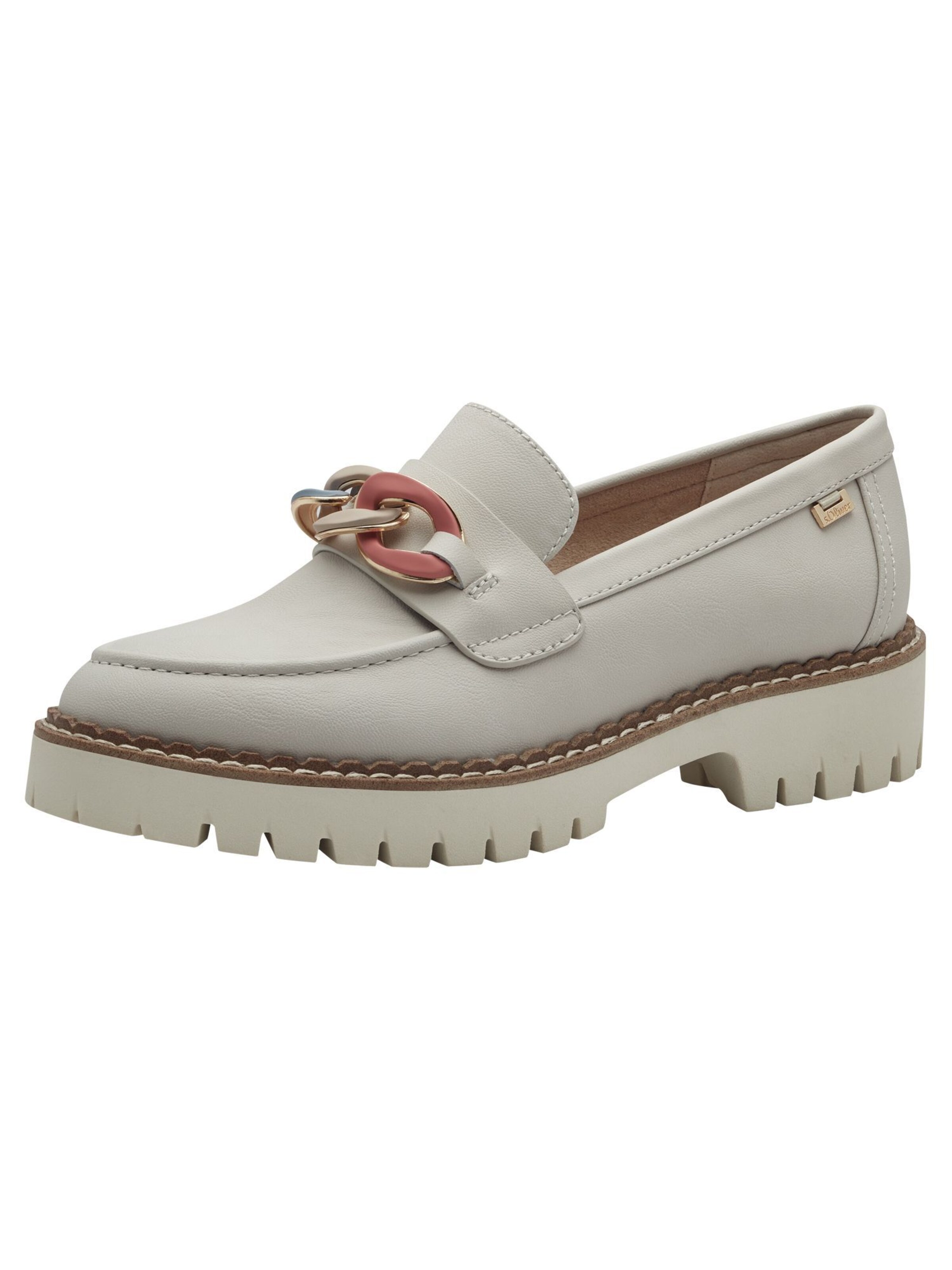 s.Oliver Instappers in Beige: voorkant