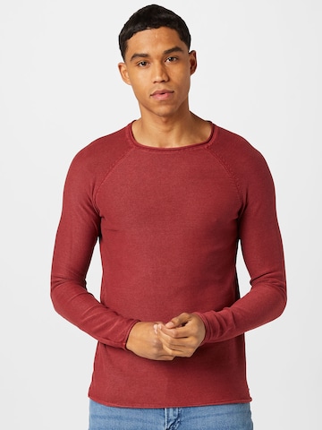 Only & Sons Regular fit Sweater 'DEXTOR' in Brown: front
