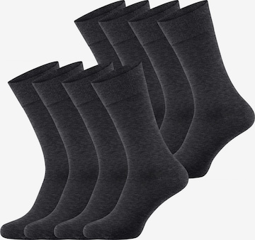 Nur Die Sokken ' Bambus Komfortbund ' in Grijs: voorkant