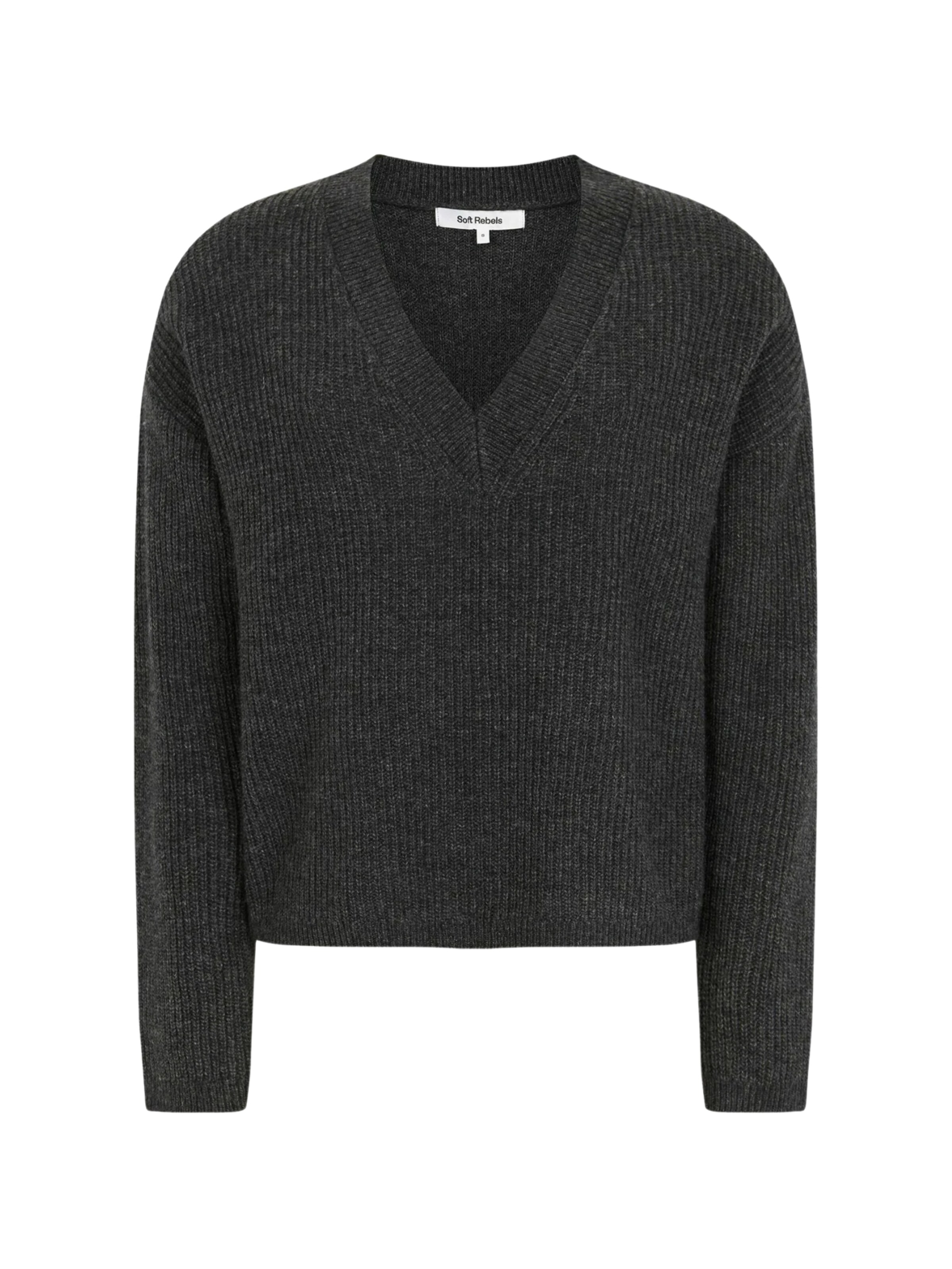 Soft Rebels Pullover 'West' i grå: forside