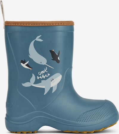 Liewood Gumijas zābaki 'Aston', krāsa - safīra / debeszils / melns / balts, Preces skats