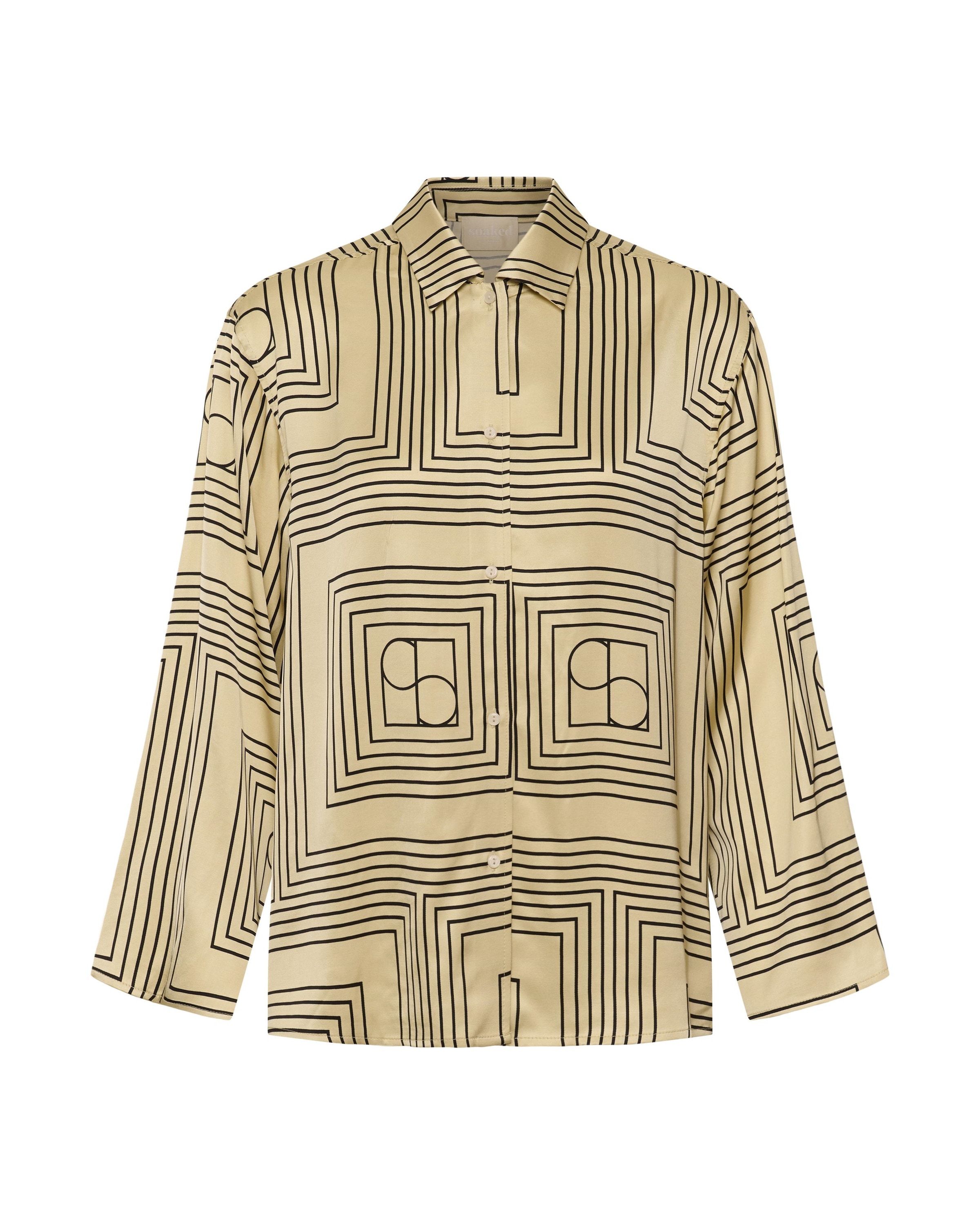T-shirt SOAKED IN LUXURY en jaune : devant