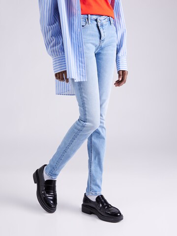 Skinny Jean 'MID RISE SKINNY' Calvin Klein Jeans en bleu : devant