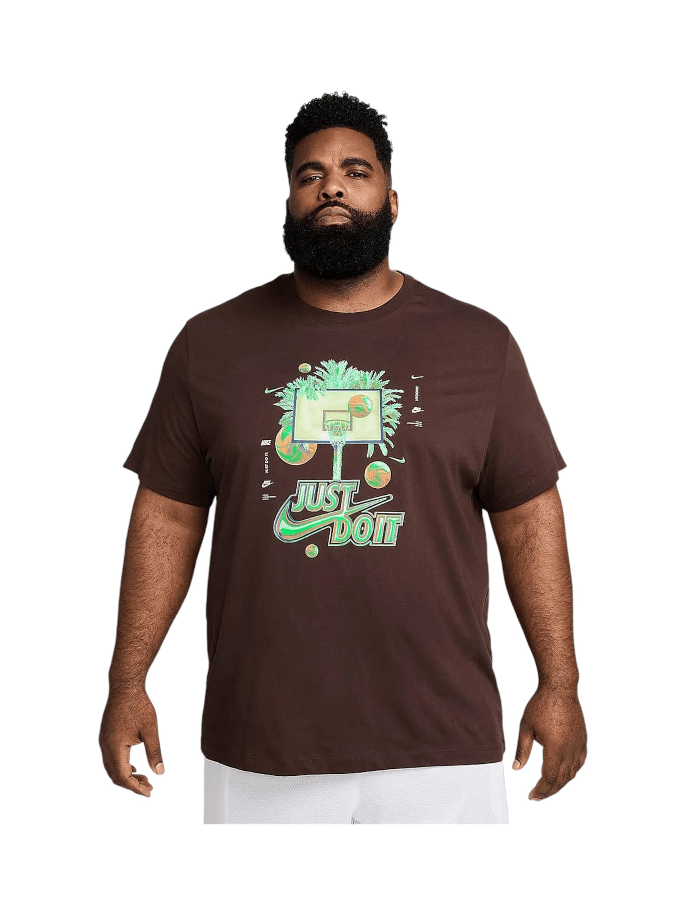 NIKE T-Krekls 'Court', krāsa - brūns / jauktu krāsu, Preces skats