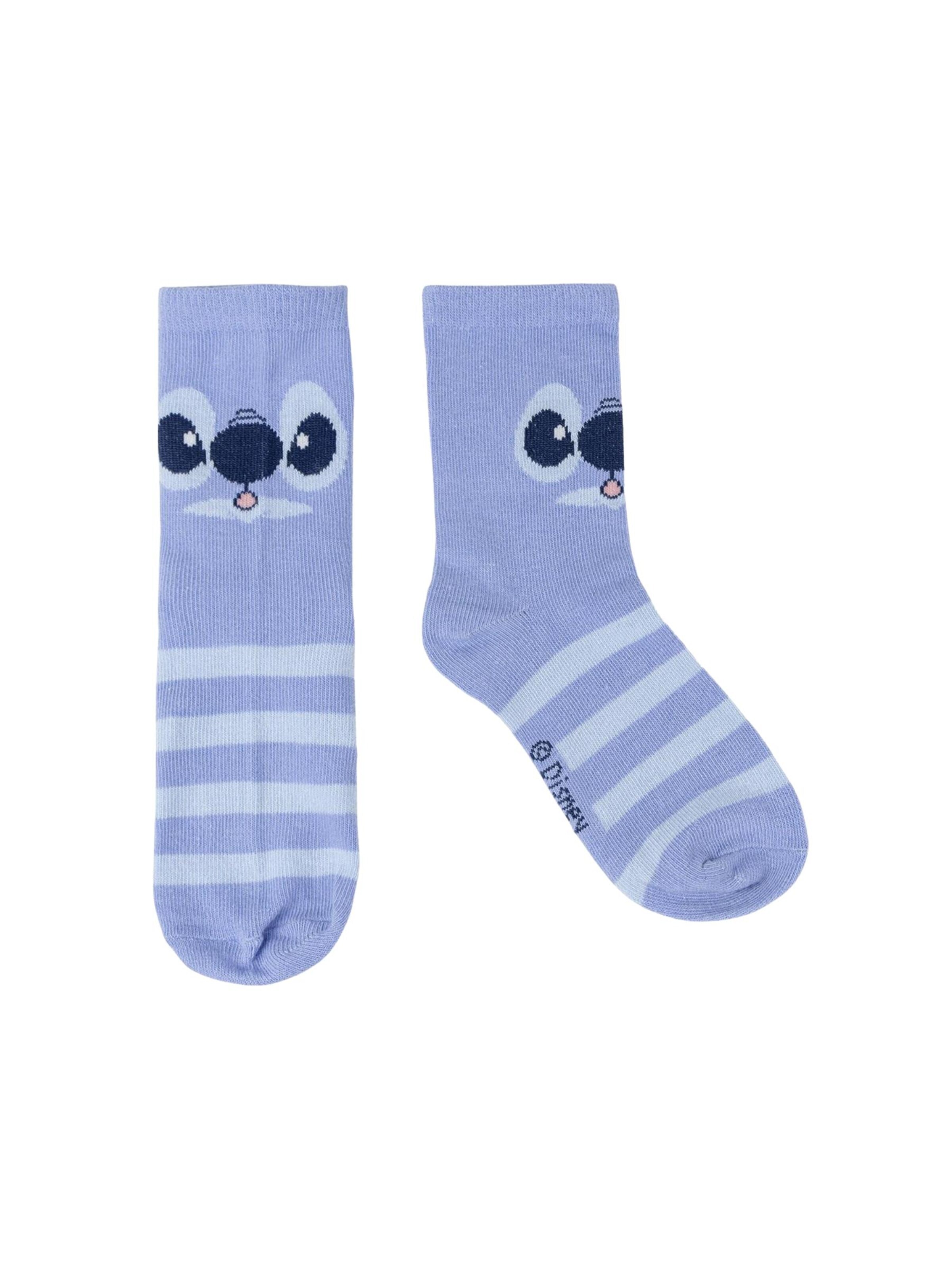 Chaussettes 'Socken Pack 5-teilig Stitch' DISNEY en violet