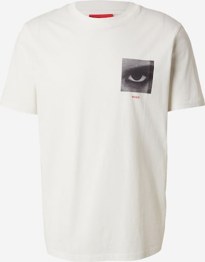 HUGO Paita 'Deyss' värissä norsunluu / tummanharmaa / punainen / musta, Tuotenäkymä