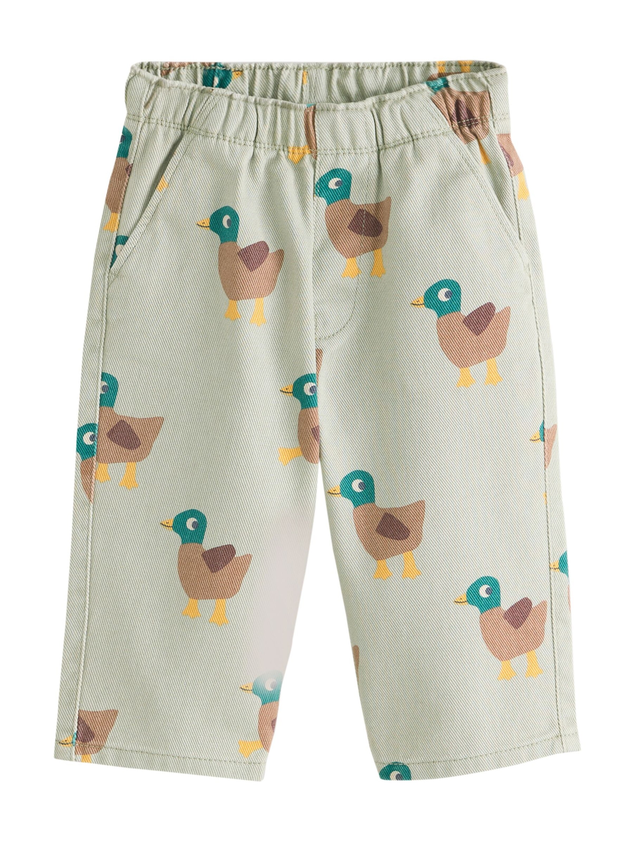 Next Wide Leg Hose in Grün: Vorderseite