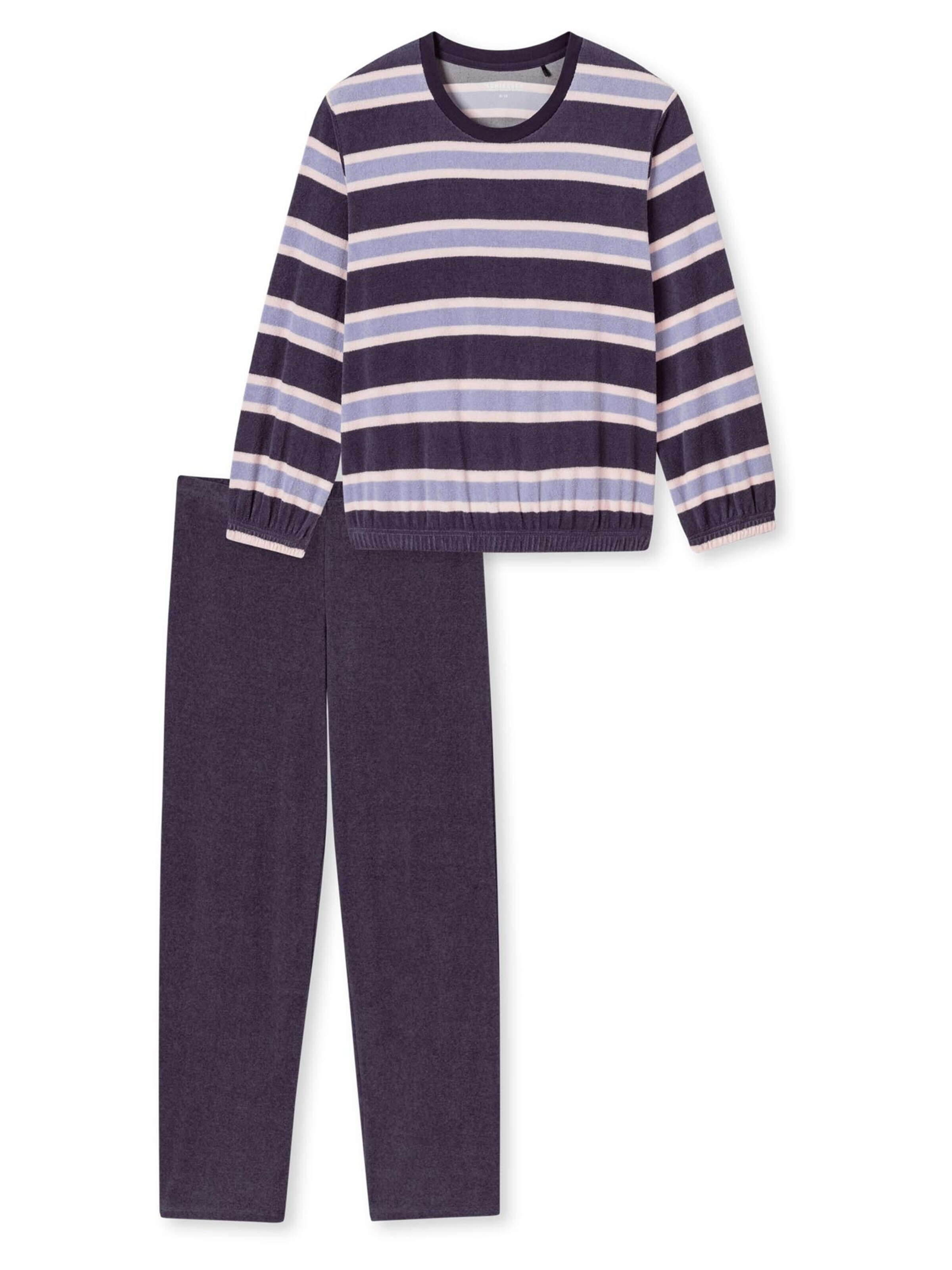 SCHIESSER Pyjama 'Casual Essentials'‌‌‌‌‌‌‌‌‌‌ in Blau: Vorderseite
