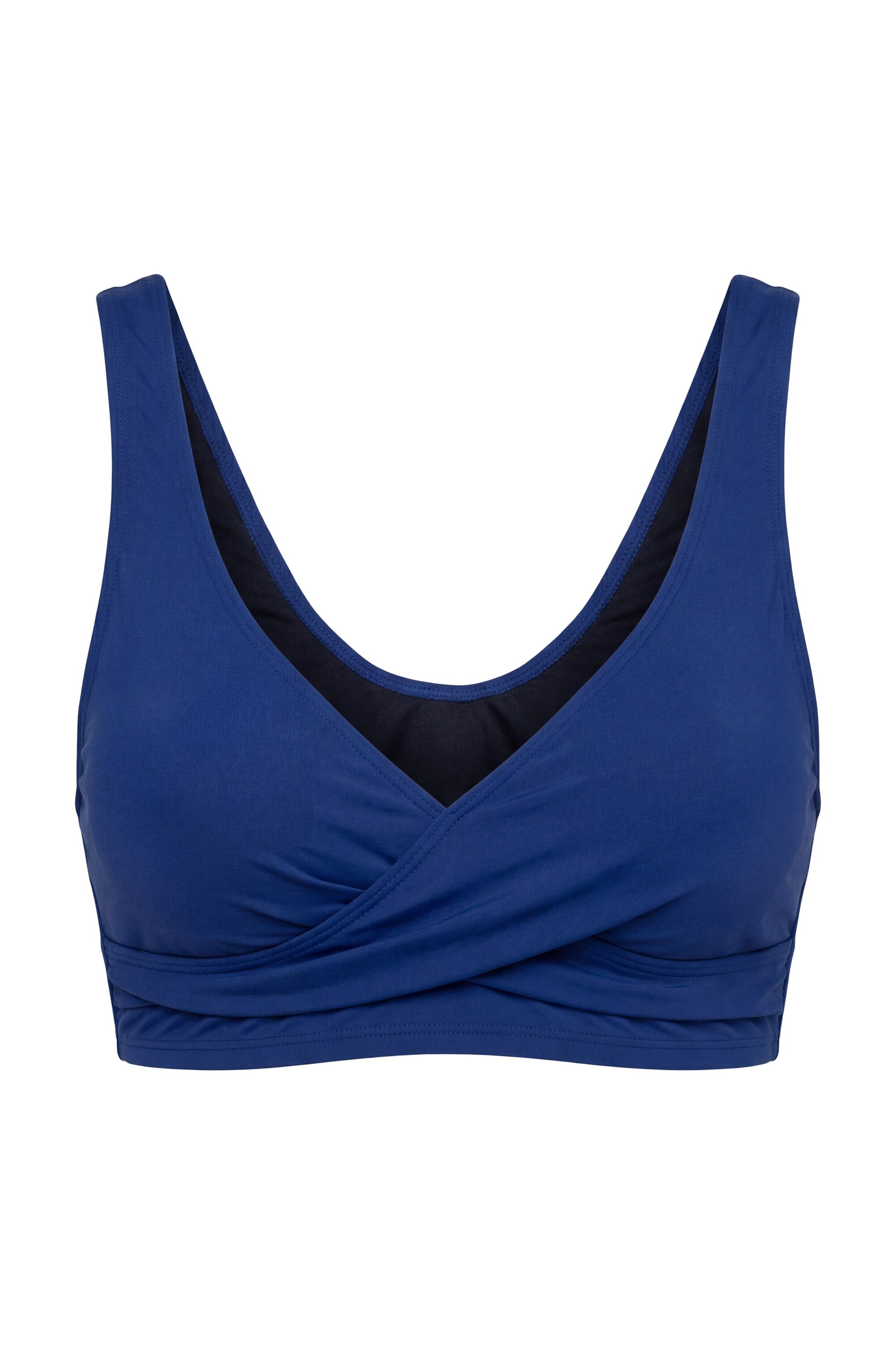 Studio Untold Bandeau BH in Blau: Vorderseite