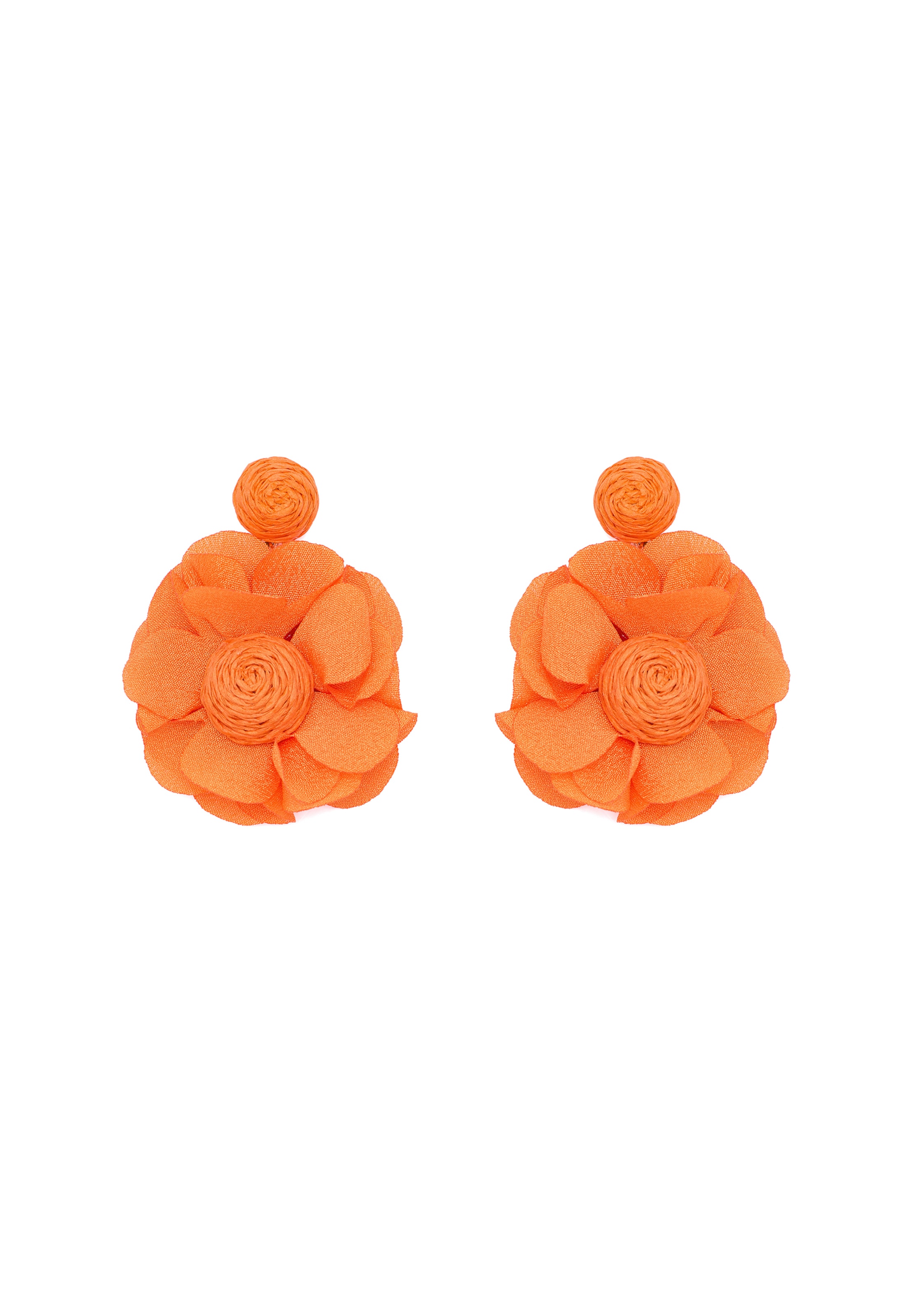 IZIA - Pendientes en naranja: frente