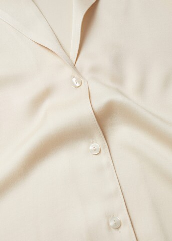 Bluză 'Lilium' de la MANGO pe alb