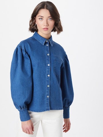 NÜMPH Blouse 'Charley' in Blue: front