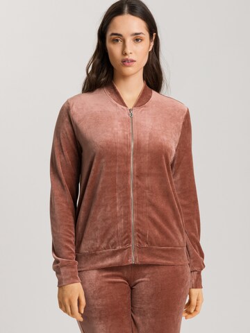 Veste de survêtement ' Favourites ' Hanro en bronze : devant