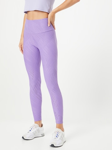 Onzie - Skinny Calças de desporto 'Selenite' em roxo: frente