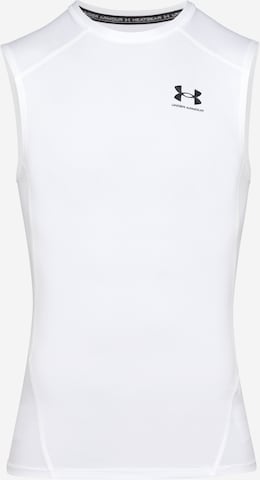 UNDER ARMOUR Funkcionalna majica | bela barva: sprednja stran