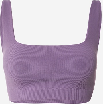 Bustier Soutien-gorge de sport Fabletics en violet : devant