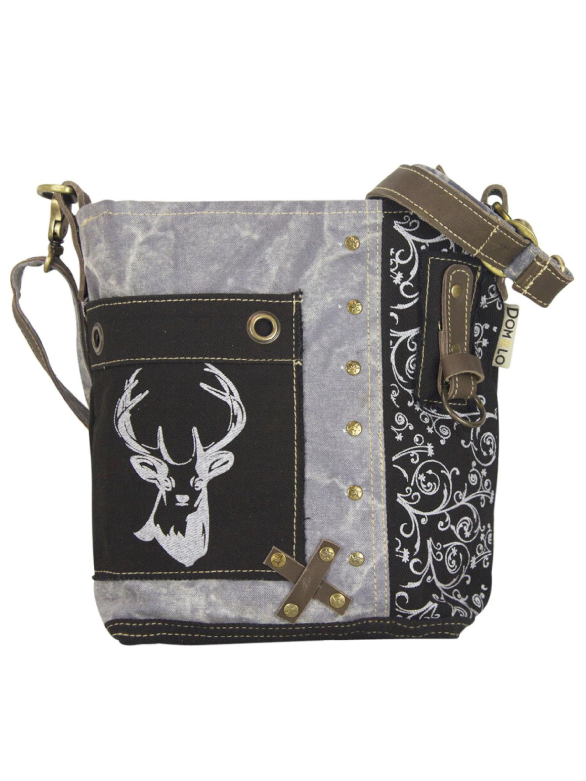 DOMELO Umhängetasche 'Domelo' in Schwarz: Vorderseite