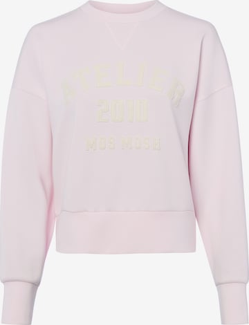 Sweat-shirt MOS MOSH en rose : devant