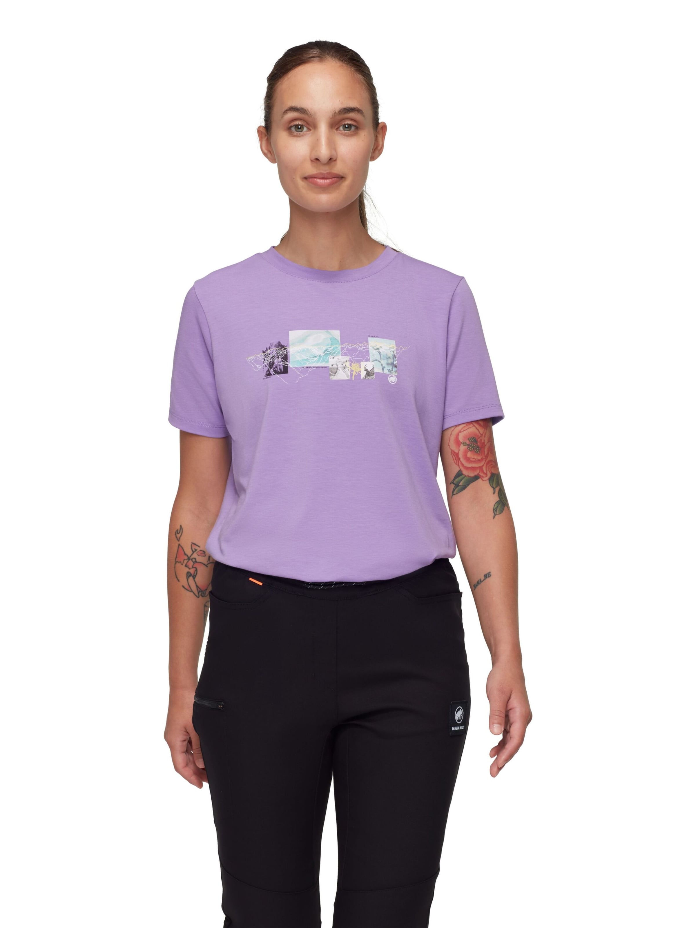 MAMMUT Performance Shirt 'Mountain 3308M' in Purple: front