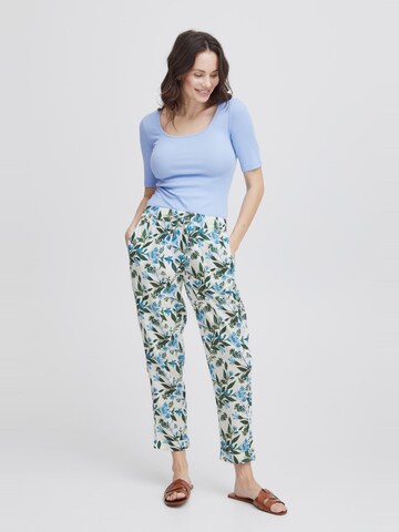 Regular Pantalon 'Maddie' Fransa en blanc