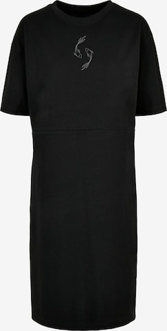 Merchcode Dress 'Spring -  Yin & Jang Fish' in Black: front
