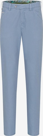 MEYER Slimfit Chino 'Chicago' in Blauw: voorkant