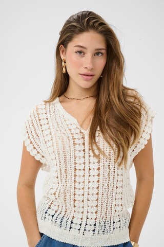Cream Vest 'CRTilda' in White