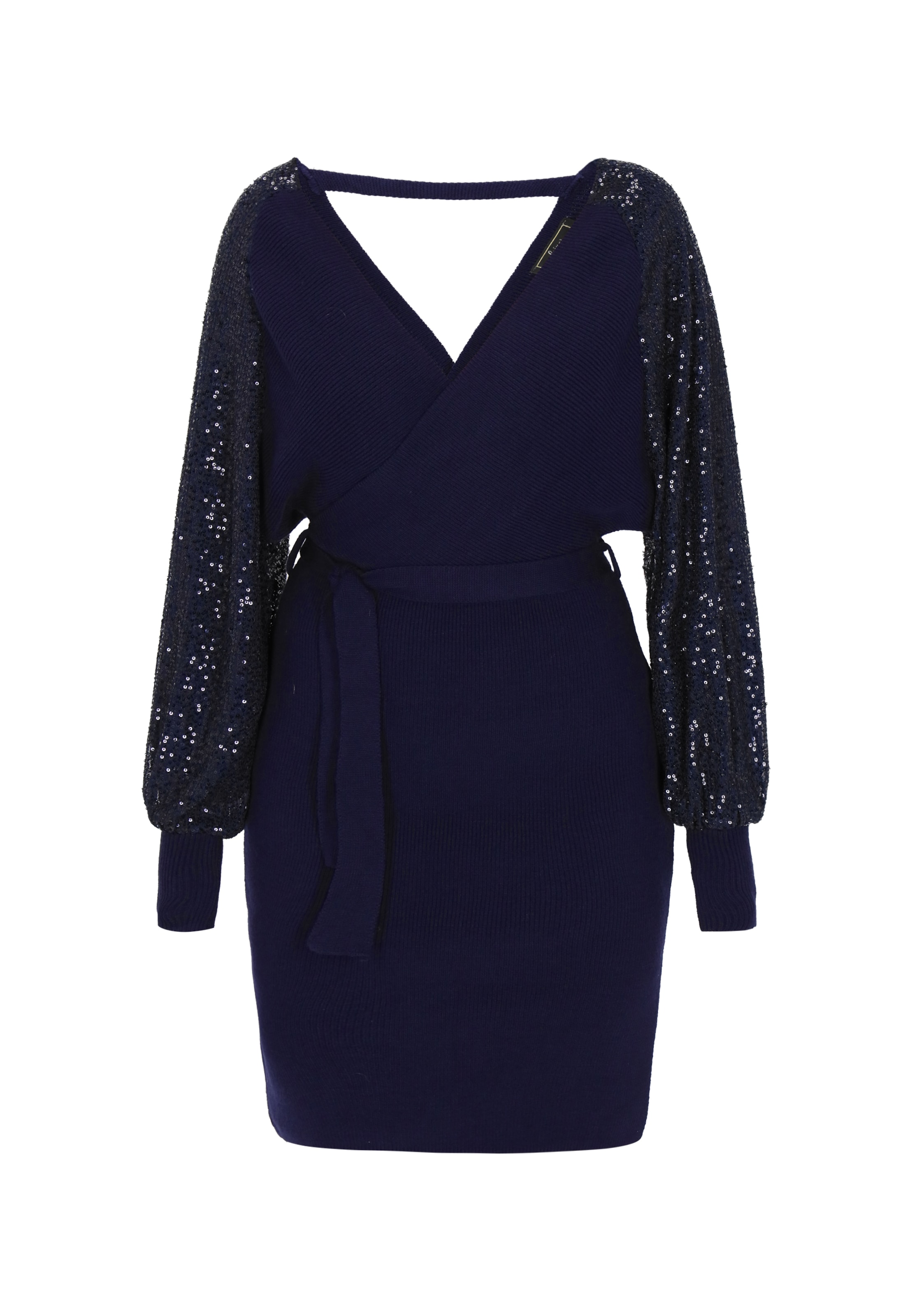 faina - Vestido de punto en azul: frente