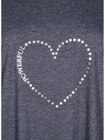 Zizzi Shirt 'MALIS' in Grey