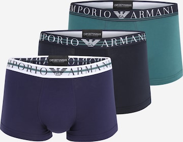 Emporio Armani - Boxers em azul: frente
