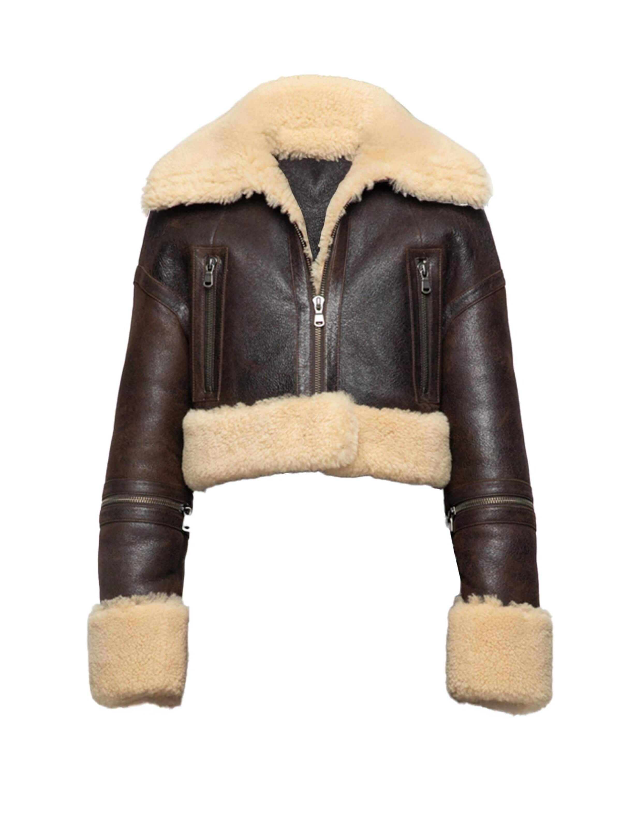 VESPUCCI BY VSP Winter Jacket 'Mari' in Brown: front