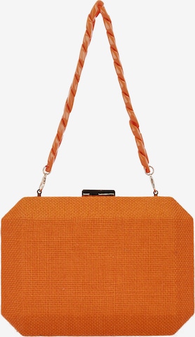 Usha - Bolso de noche en naranja: frente
