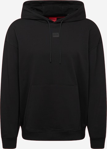 HUGO Red - Sweatshirt 'Dompol' em preto: frente