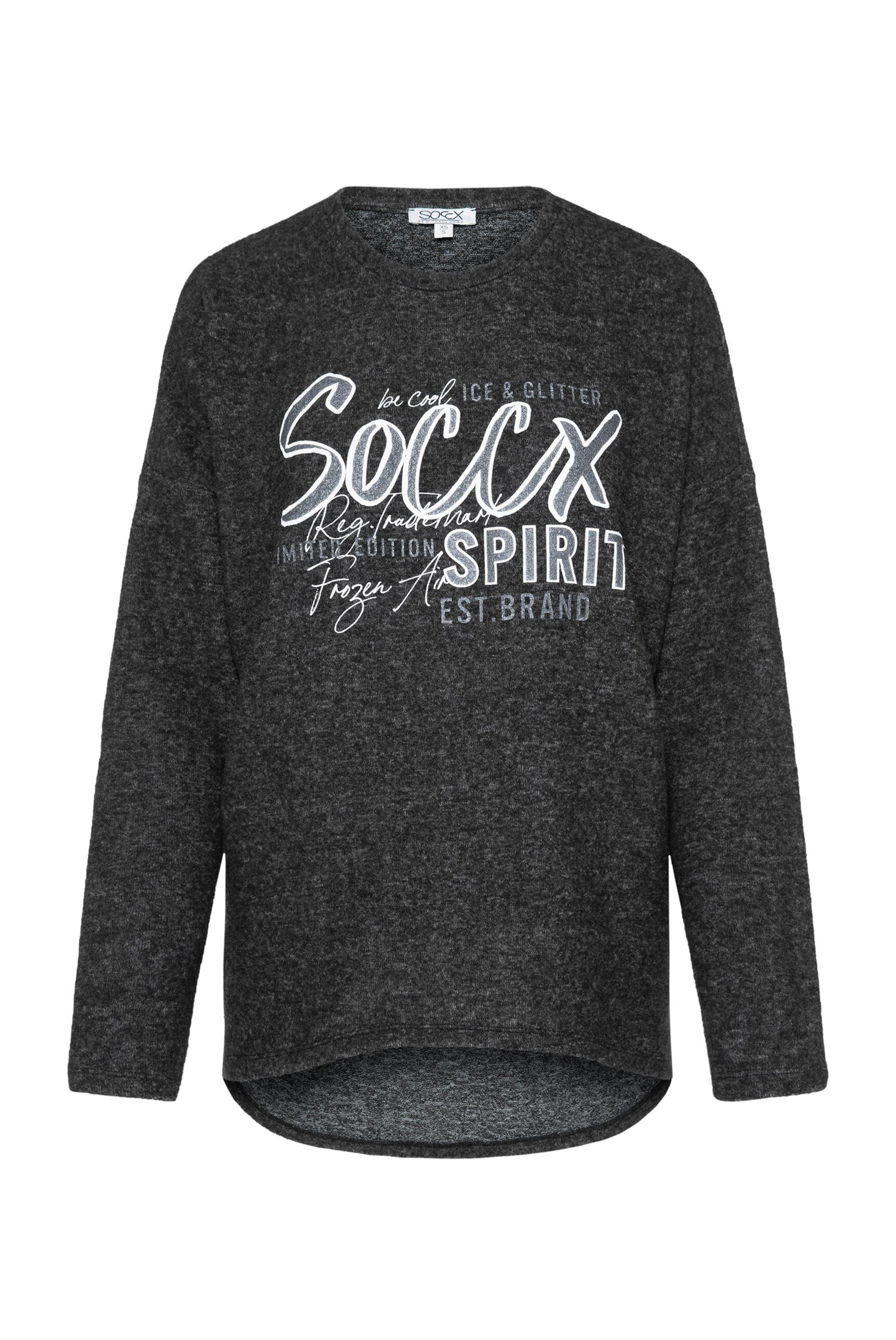 Soccx Pullover in Schwarz: Vorderseite