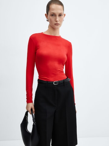 MANGO Shirt 'SECOND' in Rood: voorkant